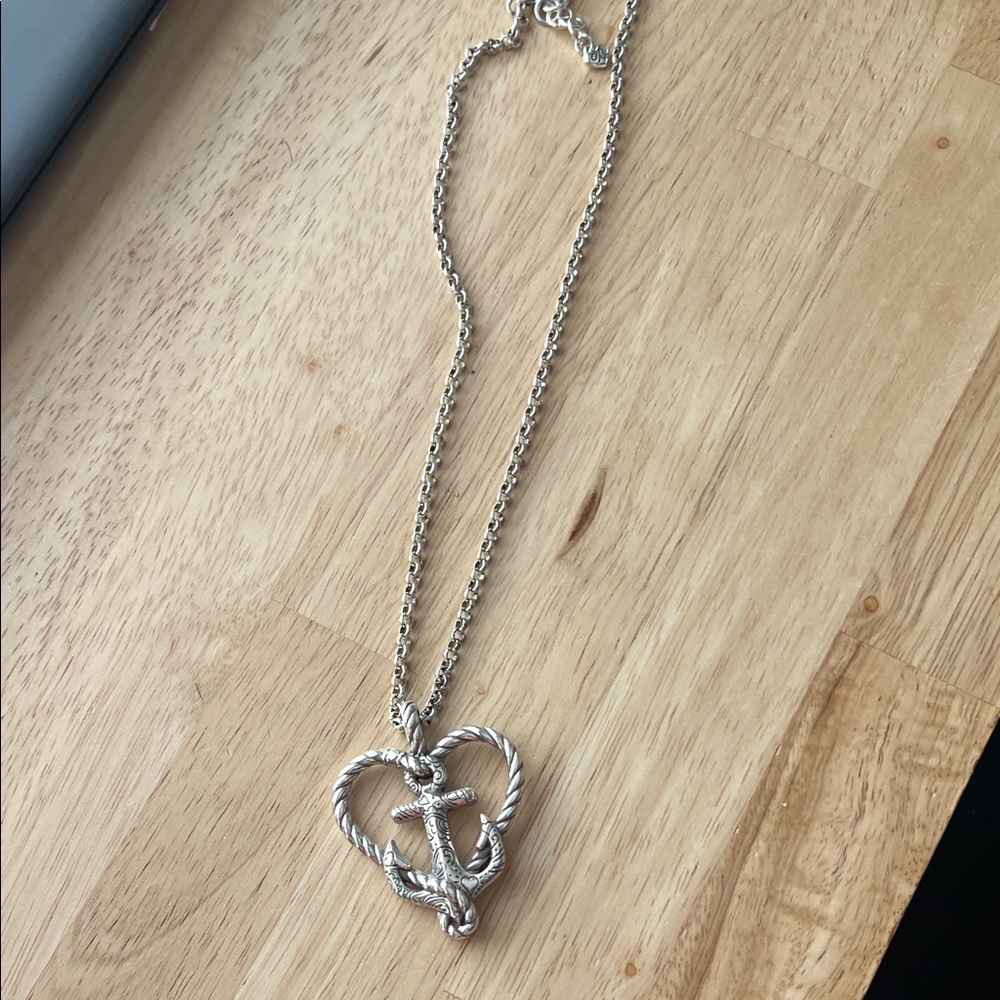 Brighton Silver Nautical Heart Necklace